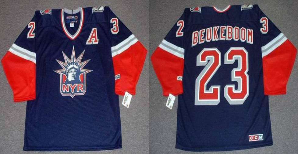 2019 Men New York Rangers 23 Beukeboom blue CCM NHL jerseys